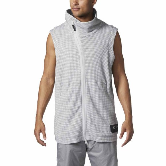 ADIDAS James Harden beige Crazy Gym Mesh Zip ADAPT Hoodie Vest - Sz S